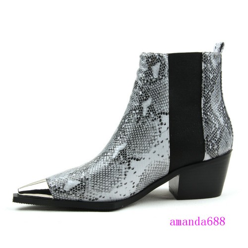 printed block heels